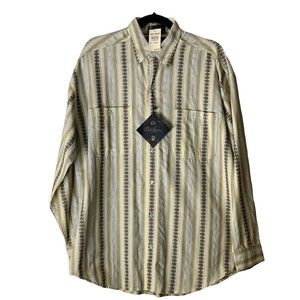 New VTG Men's Size M Western Button Down Shirt Paul Sarmin Fashion Cowboy Rodeo